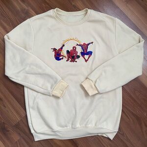 Yellow Spider-Man Graphic Sweatshirt